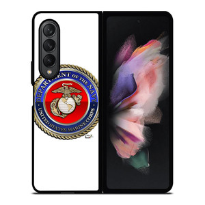 DEPARTMENT OF NAVY USMC MARINE COPRS Samsung Galaxy Z Fold 3 Case Cover